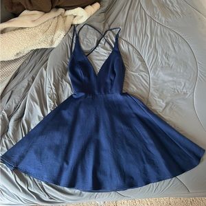 Lulus Navy Blue Dress